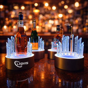 LiqVis Soporte Luminoso Acrílico Multicolor para Botellas, Iluminación Deslumbrante para Locales de Baile, Soporte LED para Botellas de <span class=keywords><strong>Licor</strong></span>, Glorificador de Botellas de Vino para Fiestas en Casa - Product Image 2