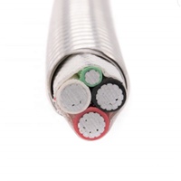 Cable conductor de aluminio Abc XLPE PE LDPE, cable aislado de PVC, Triplex, Triplex, 4x70 mm2 50 mm2