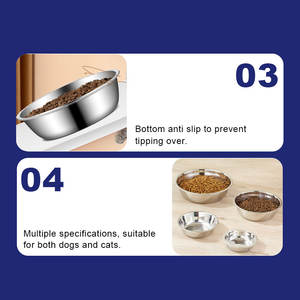 Mangkuk Liner mangkuk hewan peliharaan baja tahan karat mangkuk anjing perlengkapan hewan peliharaan mangkuk kucing - Product Image 5