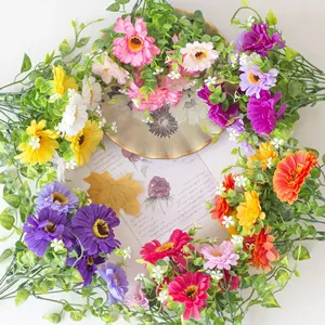<span class=keywords><strong>Bouquet</strong></span> de fleurs artificielles en soie à 7 têtes de style européen pour la décoration de <span class=keywords><strong>mariage</strong></span>, la fête des mères, Pâques ou Halloween - Product Image 2