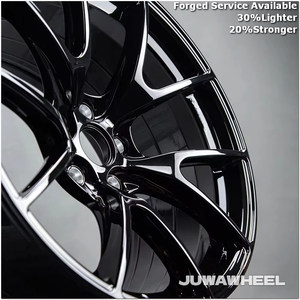 Rines Forjados JUWA Apex VS-5RS en Negro Brillante de 16 17 18 19 20 Pulgadas 5x120 5x114.3 5x112 para <span class=keywords><strong>BMW</strong></span> M3 F80 Audi Mercedes-Benz Porsche - Product Image 2