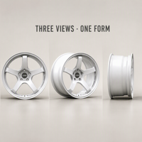 Jantes forgées 5 branches à déport profond argentées 19 20 21 pouces 5x114.3 pour Toyota Crown (pièces de rechange)