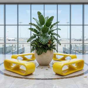 Sedia e Panchina in Vetroresina FRP Personalizzate - Arredamento da Esterno Durevole e Fatto a Mano per Hotel, Appartamenti, Scuole, Centri Commerciali e Aree di Attesa - Product Image 2