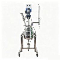 Réacteur chimique de laboratoire miniature de 2 L en acier inoxydable à double enveloppe