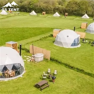8 10 m de diamètre igloo géométrique en acier abri structure hôtel maison de luxe extérieur geo rond glamping dôme tente - Product Image 4