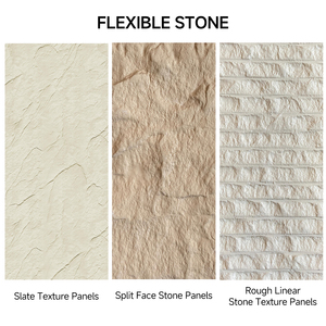 Vendita Diretta <span class=keywords><strong>Selin</strong></span>, Pannello in Pietra Travertino 3D, Foglio di Impiallacciatura Flessibile, Rivestimento Murale in Pietra Flessibile - Product Image 2