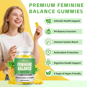 BIOCCHN Private Label Health <strong>Food</strong> <strong>Supplement</strong> Vegan 60 Gummies Probiotics for Vaginal Health <strong>Probiotic</strong> Gummies for Women - Product Image 4