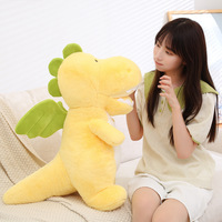Bantal Boneka Dinosaurus Lucu Super Lembut Isi Kapas PP Hadiah Ulang Tahun untuk Anak Perempuan Grosir
