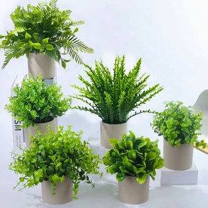 Plantes artificielles en pot de la collection Fuyu, verdure réaliste pour la décoration du salon et du bureau, plantes d'intérieur en plastique de 20 cm - Product Image 2