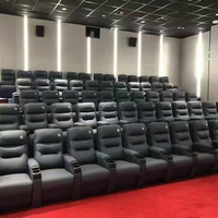 Fabricante produce asientos modernos para cine con portavasos, sofás de cine, muebles de cuero para teatro, asientos para salas de conciertos.