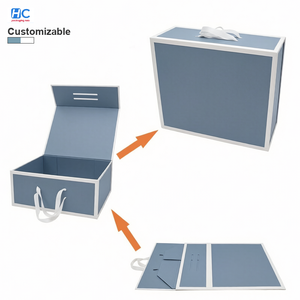 Custom Luxury <b>Gift</b> Packaging <b>Box</b> <b>Magnetic</b> Closure Foldable Rigid Paper <b>Box</b> for Souvenir Birthday Wedding Party Logo Wholesale - Product Image 2