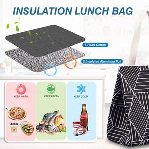 Bolsa Térmica para Almuerzo y Picnic, de Tela Oxford con Aislamiento de Aluminio Grueso - Product Image 2