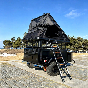 Remorque de camping tout-terrain robuste 4x4 moderne étanche avec réservoir d'eau de 100L pour camping et overlanding - Product Image 2