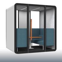 Cabine de bureau miniature insonorisée, cabines de bureau acoustiques, cabine de bureau préfabriquée insonorisée, maison préfabriquée