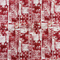 Tissu en popeline de coton imprimé sur mesure Jigsaw Cashew Style Print Vintage Clothing for Girls Woven Technique du marché de Guangzhou