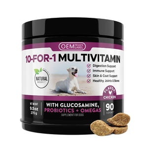 Vendedor caliente OEM Pet Multivitamin Soft Chew Nutrition Skin Coat Suplemento para perros 120 masticables - Product Image 1