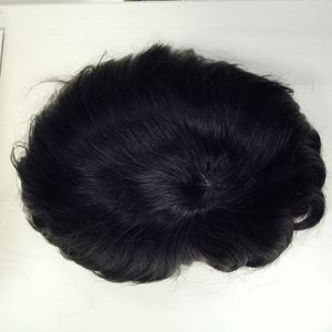Toupee da <span class=keywords><strong>Uomo</strong></span> con Base Sottile Invisibile 6x8" in Capelli Umani Remy, Prezzo di Fabbrica - Product Image 6