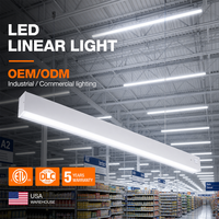 Lonyung Luminaire Linéaire Personnalisé à Intensité Variable et Connectable, Certifié DLC et ETL, pour Projets de Supermarchés