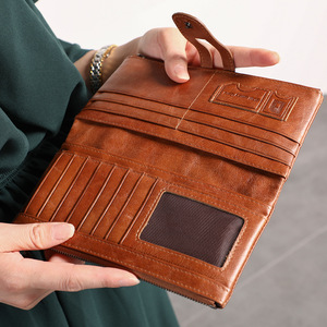 Women's Genuine Leather <b>Wallet</b> Large Capacity Multi Card Slots <b>RFID</b> Protection Long Clutch Everyday Use - Product Image 4