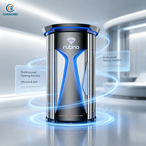 Cabina de Bronceado <span class=keywords><strong>Vertical</strong></span> Comercial CHANGBEI Modelo Rubino con Audio Integrado, Control Inteligente y Cuidado de la Piel de Cuerpo Completo - Product Image 1