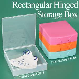 SUNSHING Custom LOGO Large Size Rectangular Storage <b>Box</b> Clear <b>Plastic</b> Empty Container for Small Parts Coins Soap Case Organizer - Product Image 1