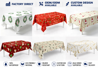 Nappe jetable en PEVA jaune personnalisable pour fêtes, tables de repas d'automne, banquets, Thanksgiving et festivals