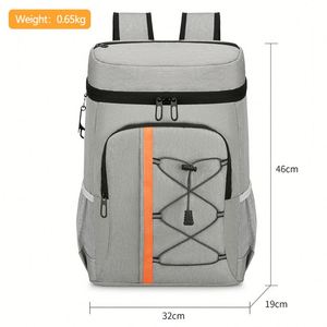 Sac à dos isotherme souple et imperméable pour pique-nique, grand compartiment alimentaire, idéal pour les voyages et les activités de plein air - Product Image 5