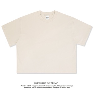 T-shirt Americana Retrò a Maniche Corte, Vestibilità Ampia e Pulita, Effetto Lavato e Consumato, Stile Street, Tinta Unita, Tessuto Traspirante e Anti-umidità - Product Image 4