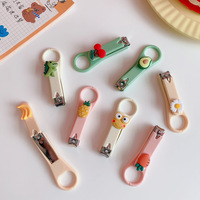 Mini coupe-ongles mignon coupe-ongles domestique dessin animé créatif fruits coupe-ongles manucure pédicure outils
