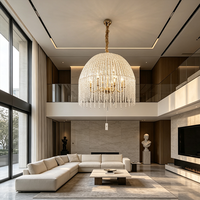 Luminaire suspendu LED de style scandinave, lustre en verre moderne nordique de luxe, lampe suspendue pour la décoration intérieure de la salle à manger, du bar
