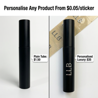 Autocollant de logo 3D personnalisé en micro-métal, résolution 8K, étiquette de transfert en nickel pour lettres de 3 mm minimum, pour mini-tubes cosmétiques