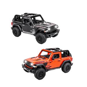 Modellino <span class=keywords><strong>Auto</strong></span> in <span class=keywords><strong>Scala</strong></span> <span class=keywords><strong>1</strong></span>:<span class=keywords><strong>24</strong></span> di Alta Qualità, Veicolo Fuoristrada in Metallo Pressofuso con 4 Porte Apribili e Illuminazione Dettagliata - Product Image 1