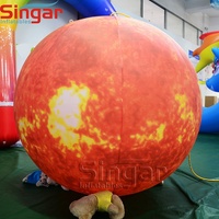 Décoration Lumineuse Gonflable Planètes du Système Solaire Ballon Planète Soleil