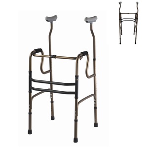 Marcheur en aluminium durable avec le soutien d'aisselles pour les personnes âgées et handicapées - Product Image 1