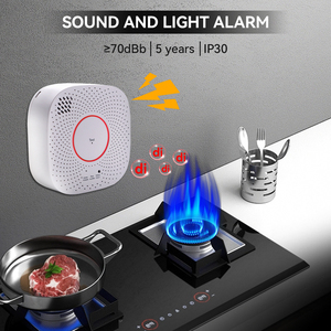 Tuya Smart allarme Gas per uso domestico gpl/rilevatore di Gas naturale con controllo APP 0-20% LEL Range 5 anni di rilevamento perdite di vita del sensore - Product Image 4