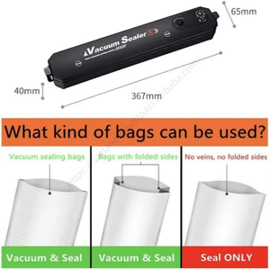 Lot de 10 sacs de conservation alimentaire noirs pour scelleuse sous vide de table, livraison gratuite, produit intelligent pour la maison, vente en gros directe usine - Product Image 5