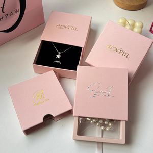 Portable PE <span class=keywords><strong>Suspension</strong></span> bijoux boîte d'affichage Spot épaissi pull-out pour collier culturel jouet stockage emballage estampage - Product Image 3