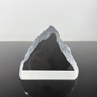 MH-J0303 de trophée en cristal personnalisé en forme d'iceberg de montagne claire
