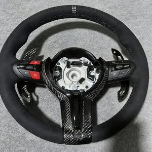 Volante Deportivo M Sport de Fibra de Carbono y Alcántara para F01 F10 F11 F12 F15 F16 F20 F21 F25 F26 F30 F31 F32 F33 F36 F34 F35 E70 E90 - Product Image 5
