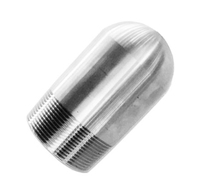 Raccord mâle à embout cylindrique en acier forgé UNS N08825 SCH40 MSS SP 95 NPT, taille et épaisseur personnalisées, échantillon gratuit, fournisseur d'usine