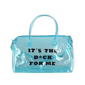 Tas Jinjing Transparan PVC Warna-warni Silikon <span class=keywords><strong>Jelly</strong></span> Holografik untuk Perjalanan Semalam, Tas Gym, Tas Makeup - Product Image 4