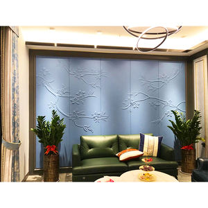 ورق حائط كلاسيكي حديث ثلاثي الأبعاد بتصميم مزخرف بسيط عزل حراري مقاوم للماء للحريق لديكور المنزل جدار خلفية - Product Image 1