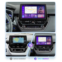 Autoradio Android Car-play pour Toyota Corolla 2018-2023, écran 10 pouces, système de navigation GPS, unité centrale multimédia, lecteur vidéo