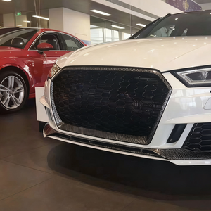 Grille en fibre de carbone ABS style RS3 pour Audi A3 8V.5 S3 ACC 2017-2019. |   Haute qualité |   Installation facile |   Nouveau - Product Image 5