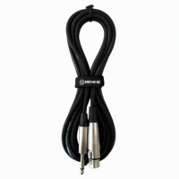 Câble de microphone XLR mâle-femelle OEM RH-X057 avec blindage spiralé, gaine en PVC, conducteur en cuivre sans oxygène