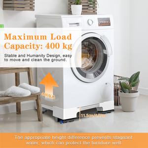 Washing Machine Base Frame Universal Type Washing Machine Stand for Tumble Dryer Base Platform <b>Heavy</b> <b>Duty</b> with Wheels - Product Image 3