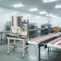 Ligne de production de pâtés à la viande d'agneau, de porc, de poulet, de bœuf, de légumes, de fruits, de viande, machine à fabriquer des pâtés à la viande, automatique