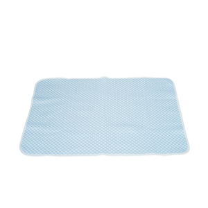 Tapis rafraîchissant d'été pour animaux de compagnie, bleu clair, en soie glacée, pour chiens et chats - Product Image 1