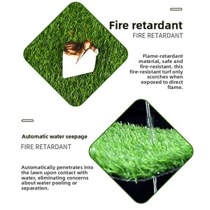 Changjun màu xanh lá cây nhân tạo <span class=keywords><strong>Turf</strong></span> 10mm ngoài trời mẫu giáo sân bóng đá cảnh quan kỹ thuật hàng rào chất lượng cao chống trượt - Product Image 4