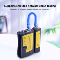 Probador de cable de red Herramienta de prueba Lan para Cat5 Cat6 CAT7 8P 6P LAN y RJ11 RJ12 Teléfono RJ45 Probador de cable Ethernet